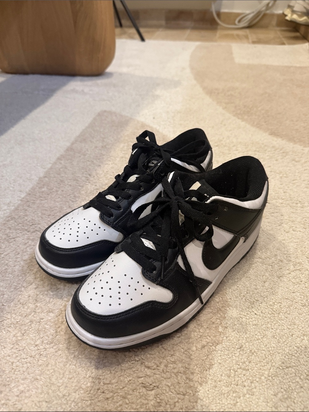 Nike Black and White Low-Top Sneakers